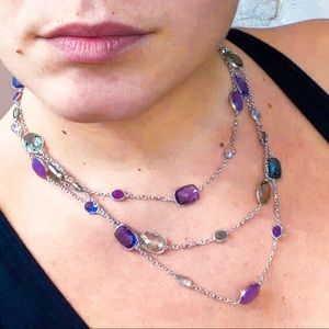 {SWAROVSKI} Multi Row Choker Necklace